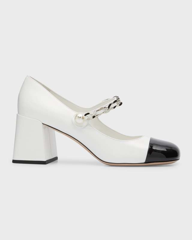 Cap Toe May Jane Pumps