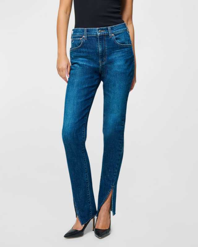 Rialto Twist-Seam Slim Straight Jeans
