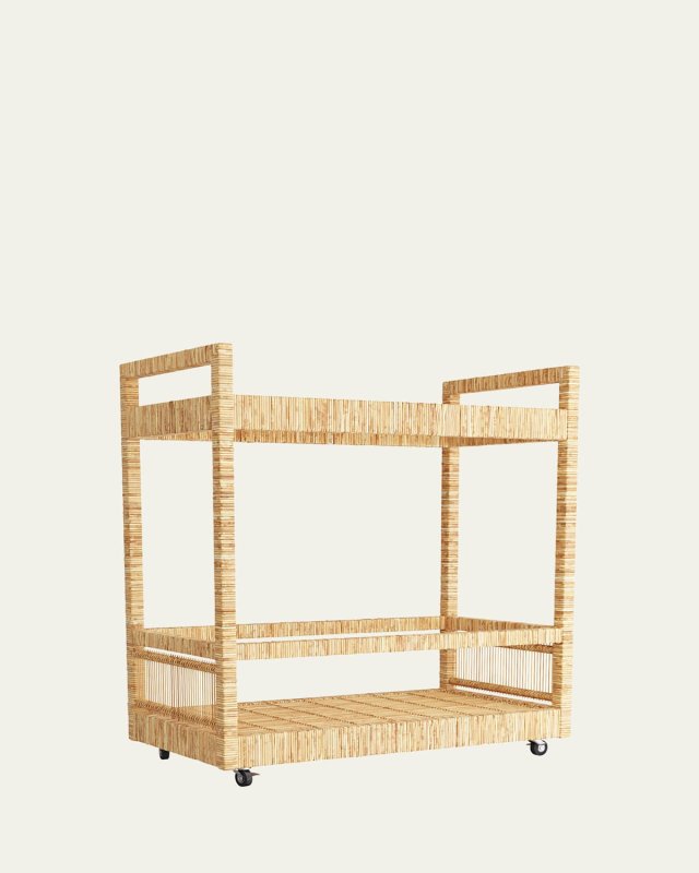 Prosper Rattan Bar Cart