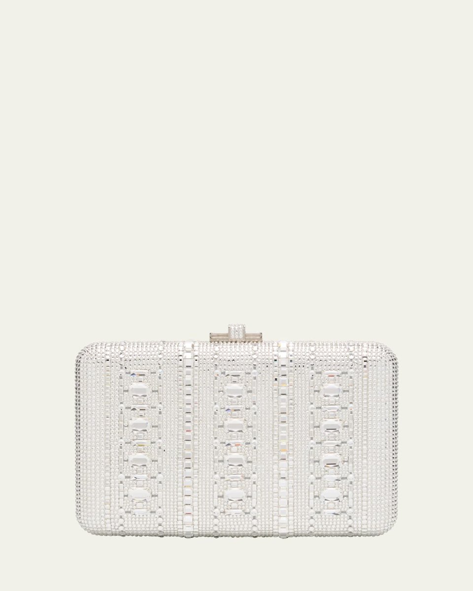 Radiant Jewel Crystal Slim Clutch Bag