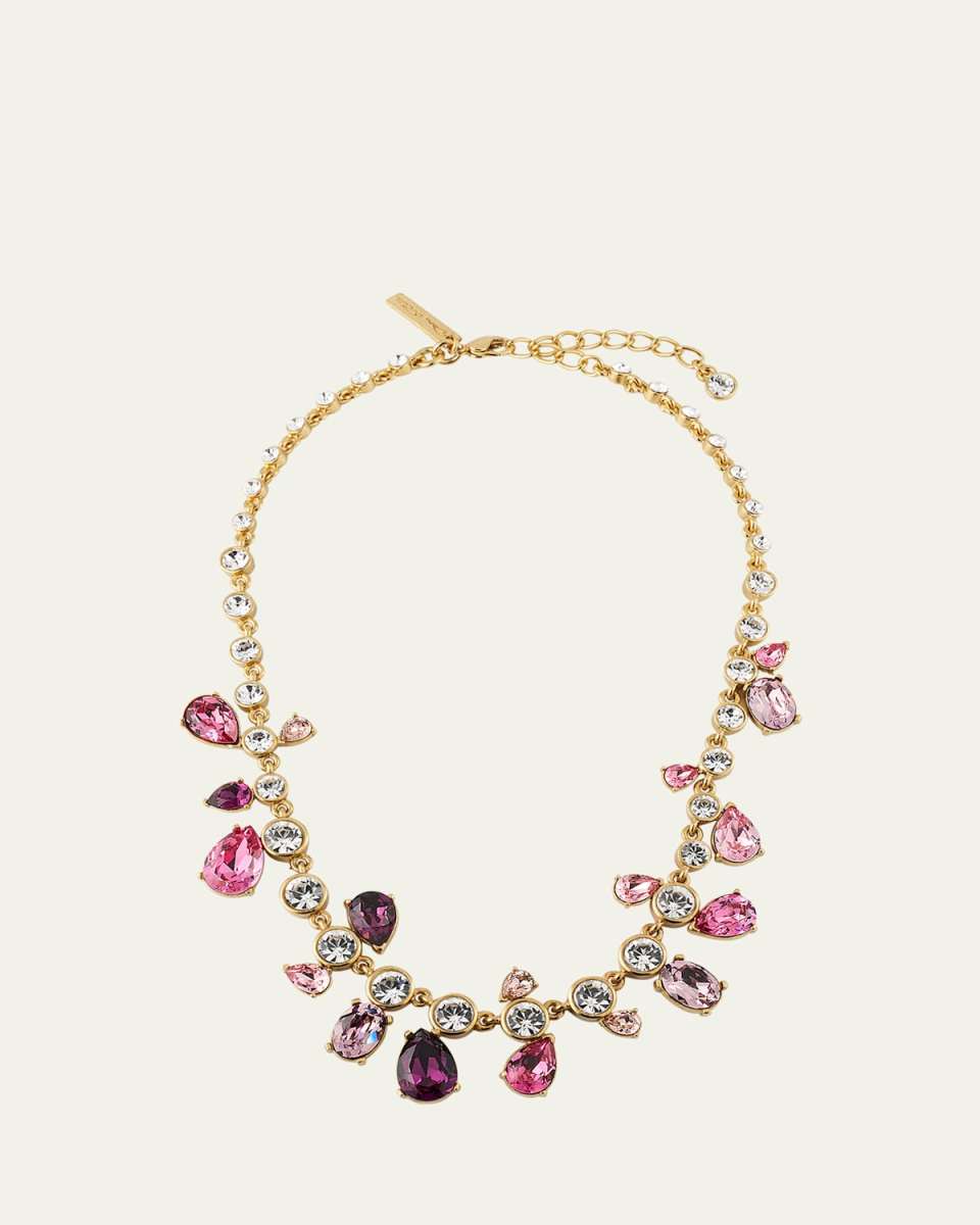 Asymmetrical Crystal Cactus Necklace