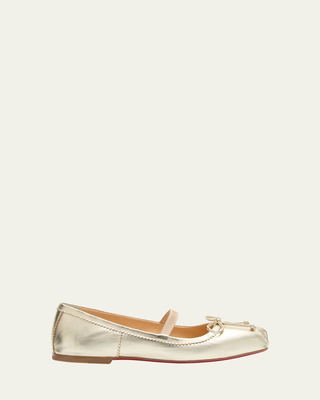 Girl's Leather Ballet Flats, Toddlers/Kids
