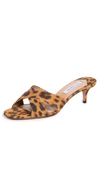 Aquazzura Divine Mules 50mm Caramel