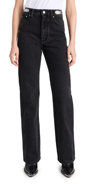 rabanne Signature Jeans with 1969 Discs Black