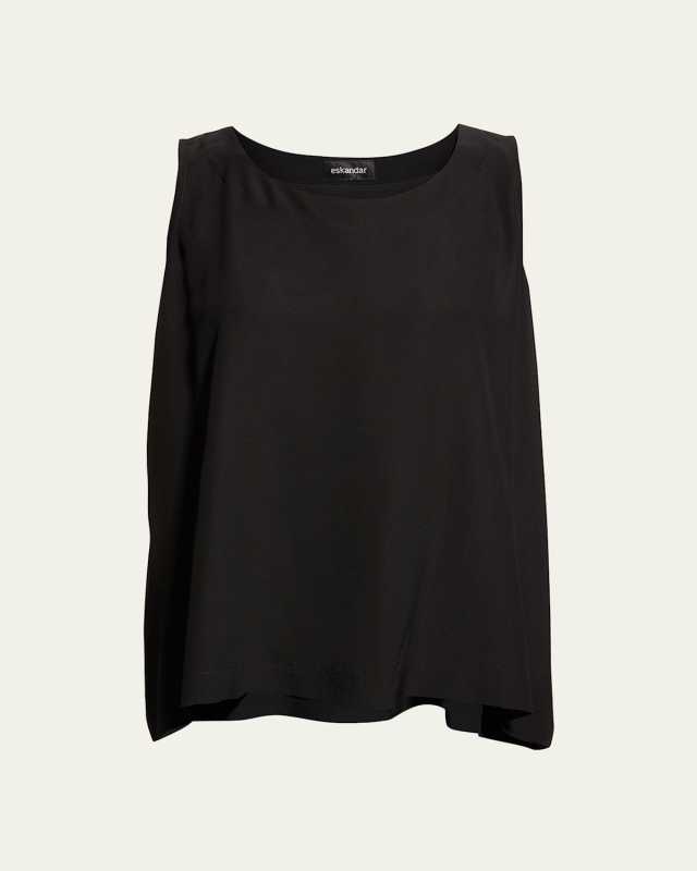 Lightweight Silk A-Line Shell
