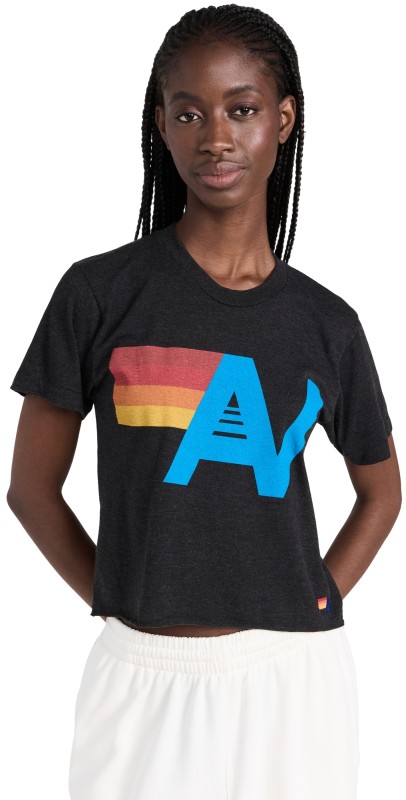 Aviator Nation Logo Boyfriend Tee Black