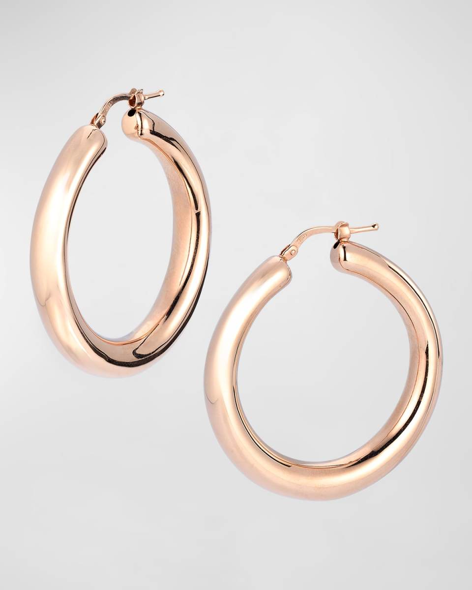 Golden Dreams 18K Rose Gold Hoop Earrings