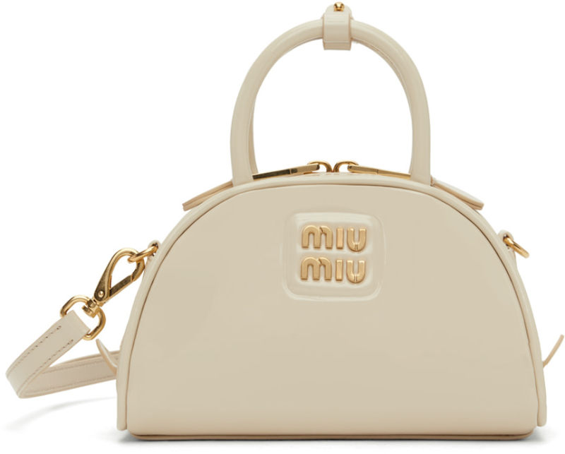 MIU MIU Patent leather top-handle bag
