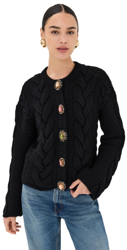 La Double J Portrait Cardigan Black