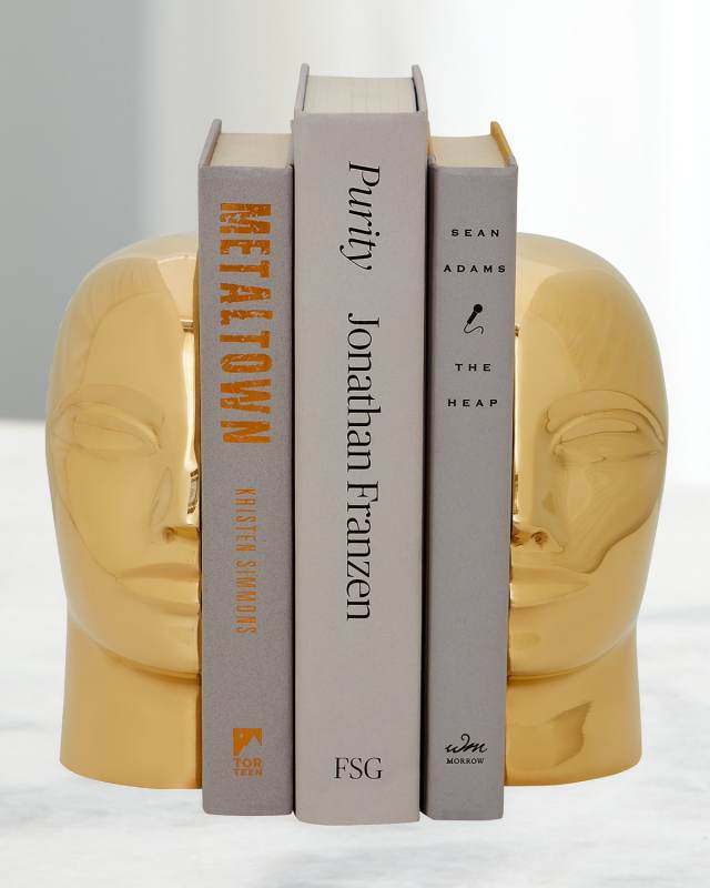 Brass Atlas Bookend Set