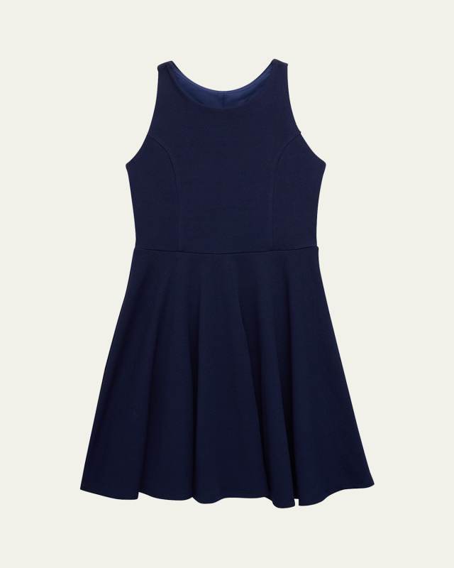 Girl's Textured Racerback Dress, Size 7-20