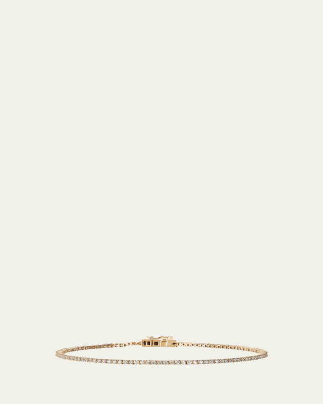 Skinny Diamond Tennis Bracelet, 7"L