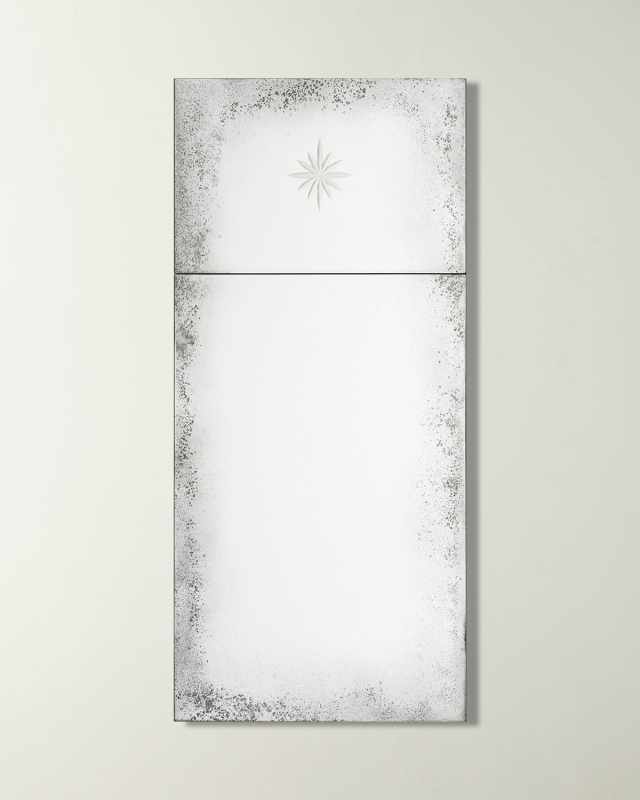 Antiqued Trumeau Mirror, 46"