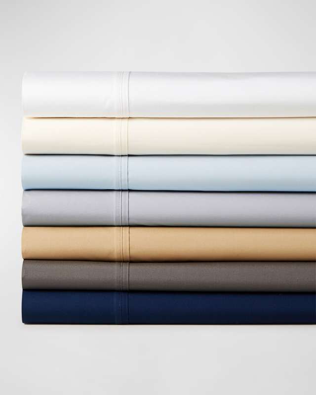Organic 464 Percale Fitted Sheet, QUEEN