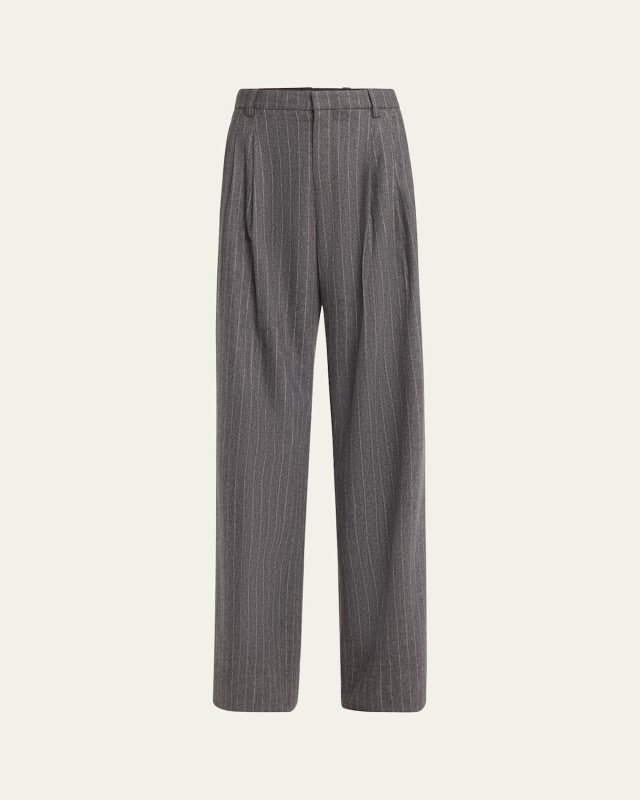 Charles High-Rise Pinstripe Pants