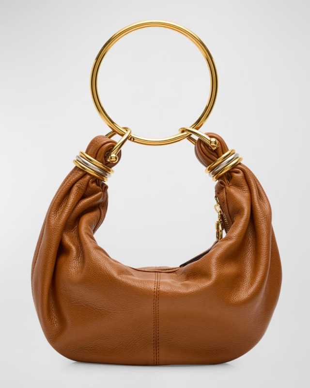 Chloe Bracelet Bag Mini in Shiny Grained Calfskin