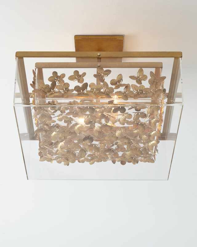 Butterfly Flush-Mount Ceiling Light