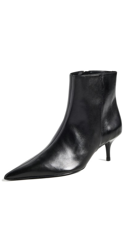 Schutz Mikki Mid Booties Black