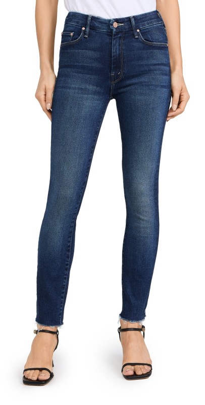MOTHER The Looker Ankle Fray Jeans Yakkity Yak