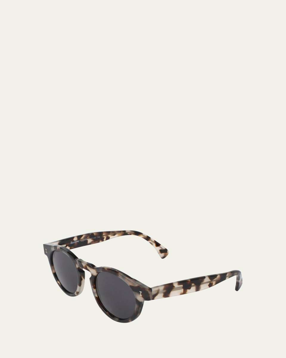 Leonard Round Acetate Sunglasses
