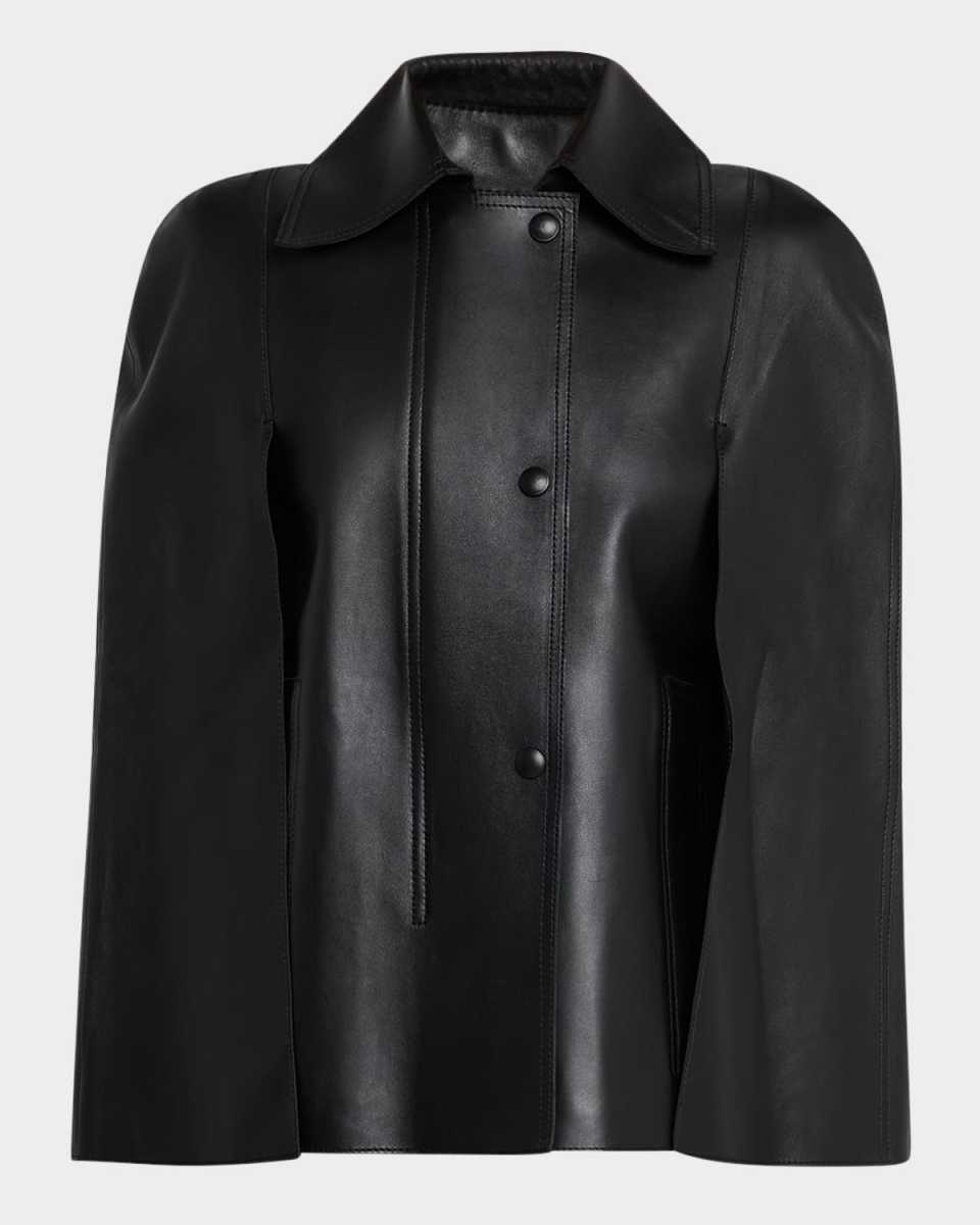 Double Leather Cape