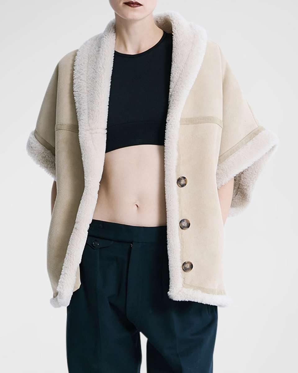 Vintage Gilet with Shearling Lining