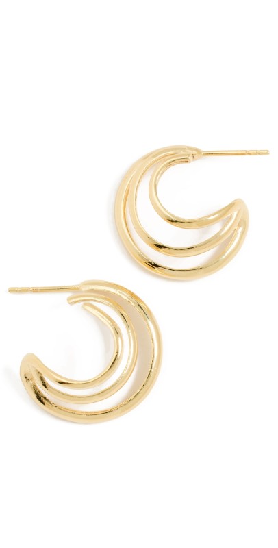 Maison Irem Ledger Earrings Gold