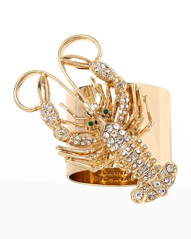 Sparkle Lobster Napkin Rings, Set of 2