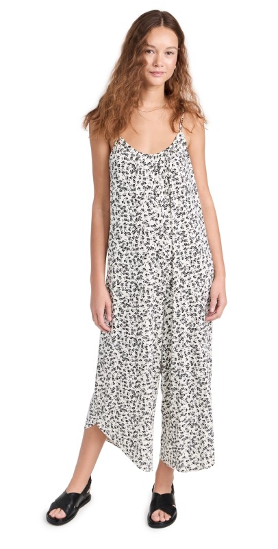 Z Supply Flared Gia Jumpsuit Sandstone