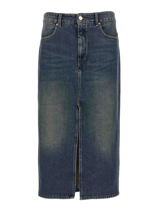 Isabel Marant Jupe Midi - Bleu