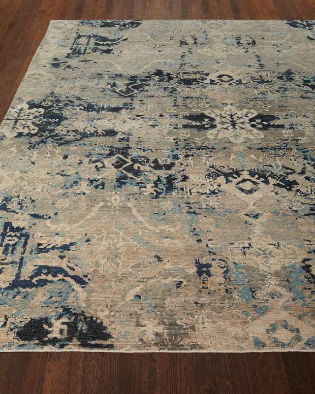 Zaffre Hand-Knotted Rug, 10' x 14'