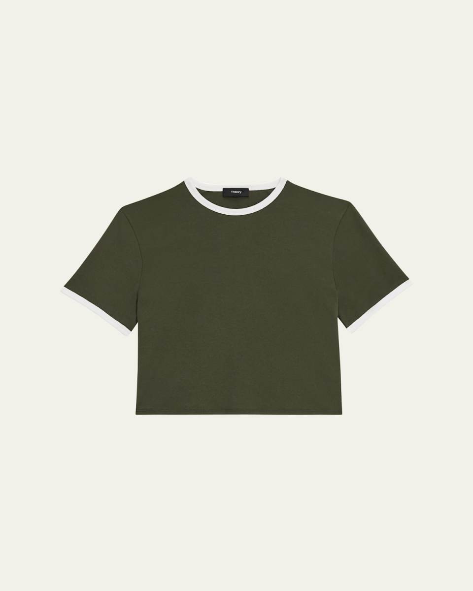 Short-Sleeve Organic Cotton Ringer T-Shirt