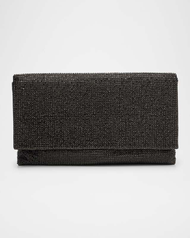 Evening Flap Mesh Clutch Bag