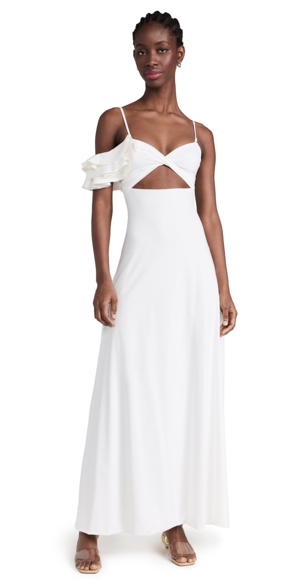 Maygel Coronel Cavalieri Dress Off White