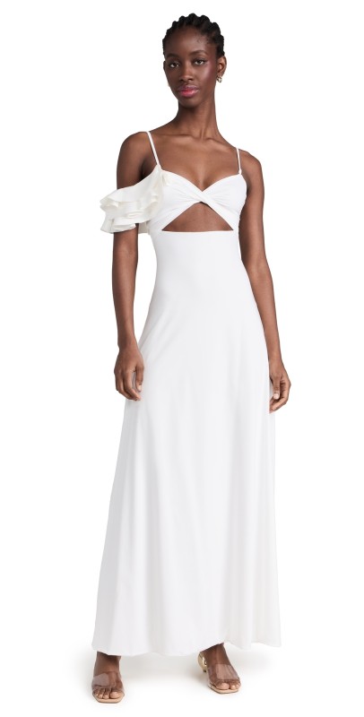Maygel Coronel Cavalieri Dress Off White