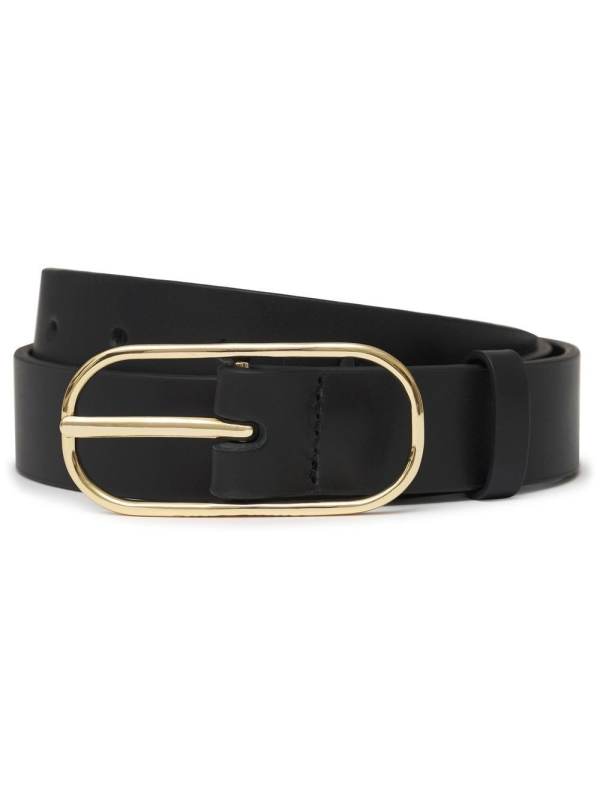 Harper leather buckle belt