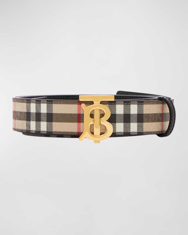 TB Check Reversible Medium Belt