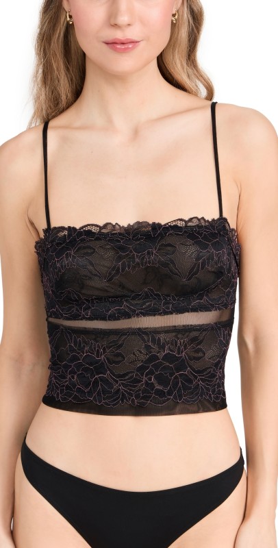 Free People Double Date Cami Black Combo