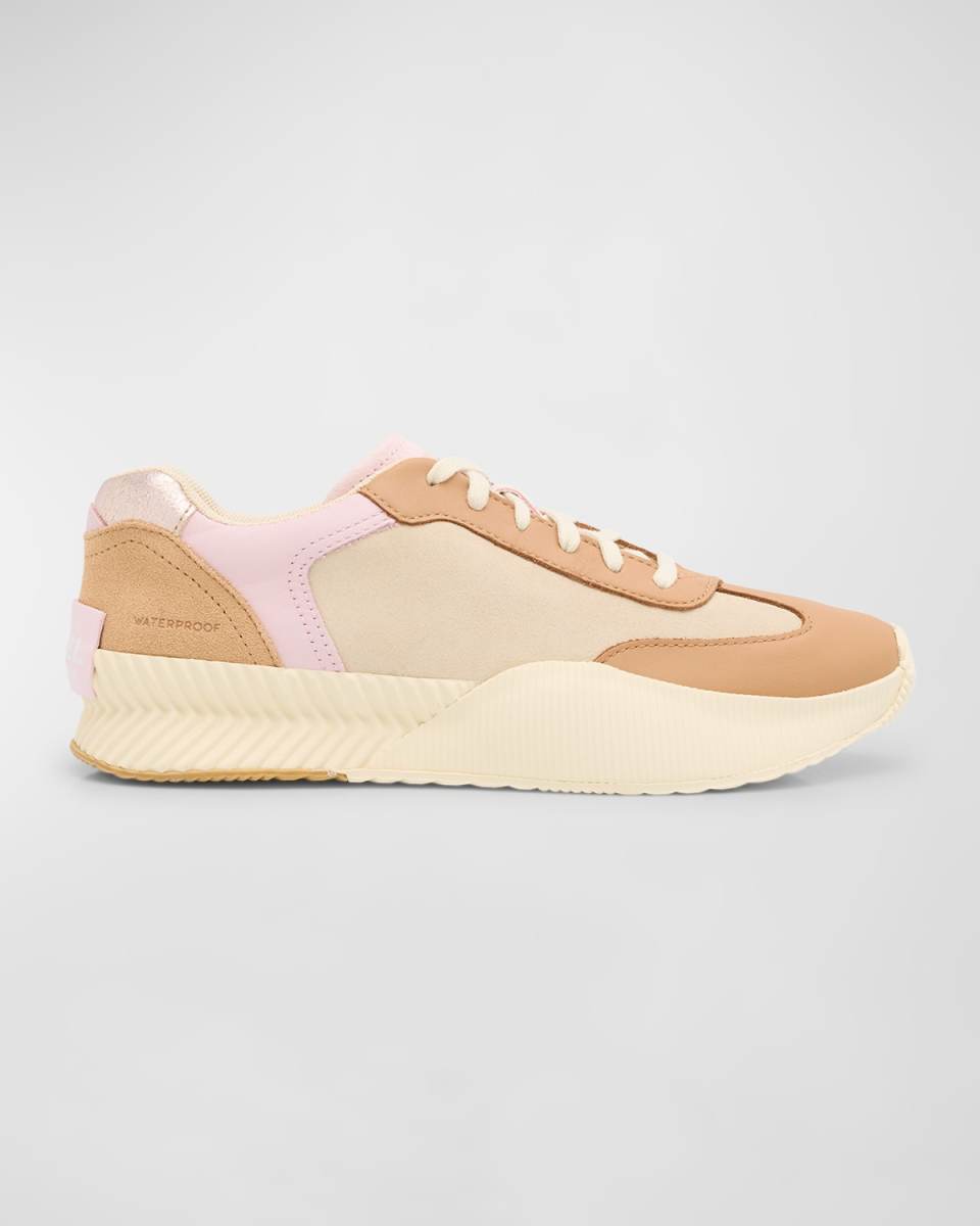Ona Mixed Leather Sneakers