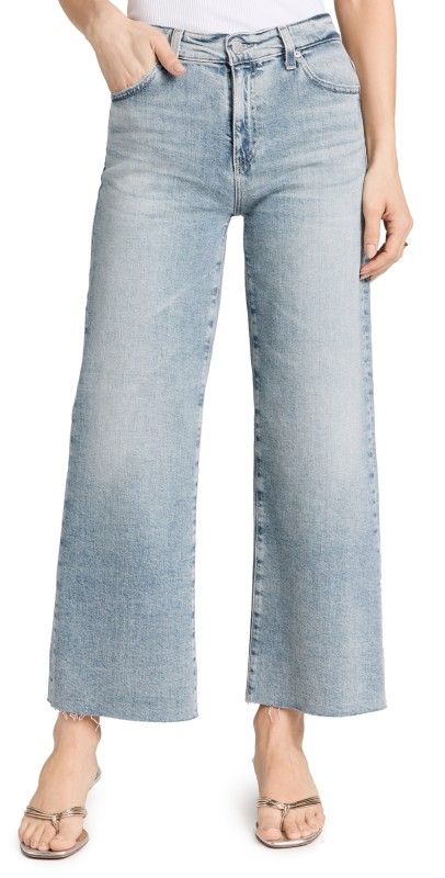 AG Saige Wide Leg Crop Jeans Eclipsed