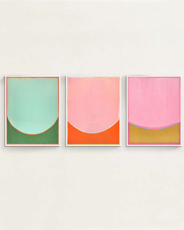 "Spring Blooms" Framed Giclees by Catherine Freshley, 25" x 32" - Set of 3