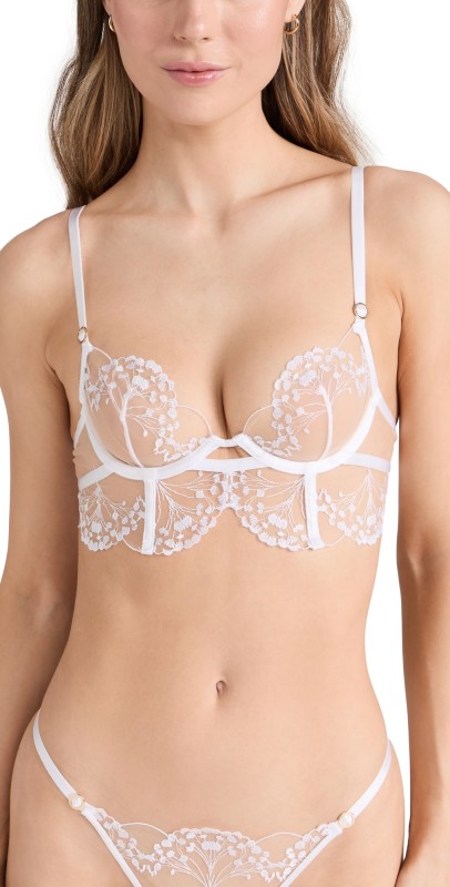 Bluebella Marisa Wired Bra White/Sheer