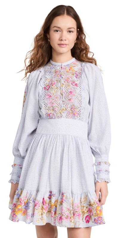 byTiMo Cotton Slub Mini Dress Flower Market