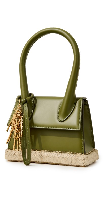 Jacquemus Le Chiquito Moyen Cordao Bag Khak