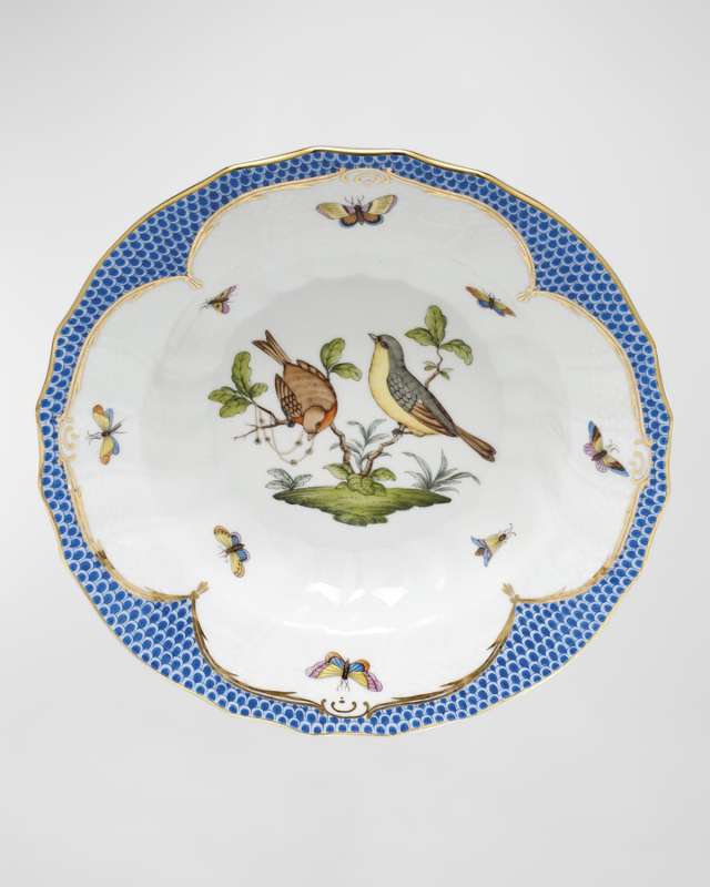 Rothschild Blue Motif 07 Rim Soup Bowl