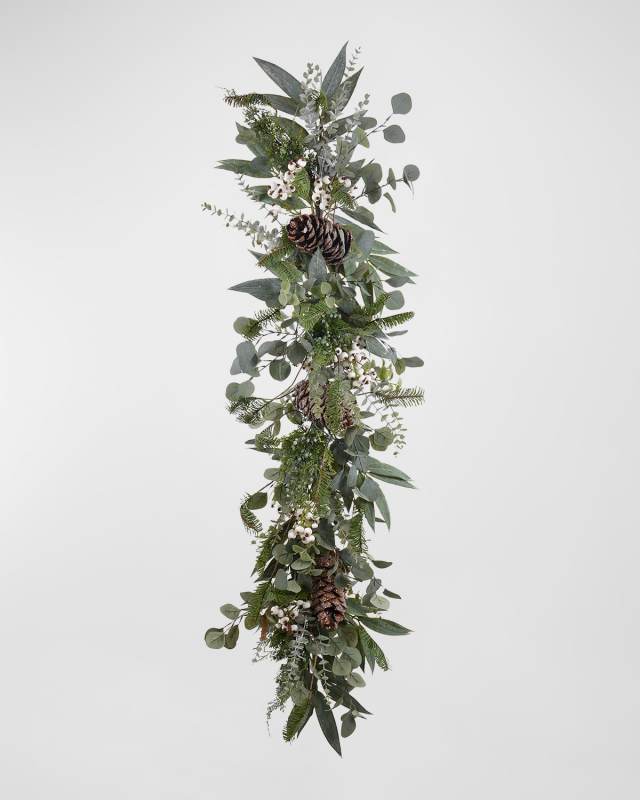 5' Eucalyptus Holiday Garland