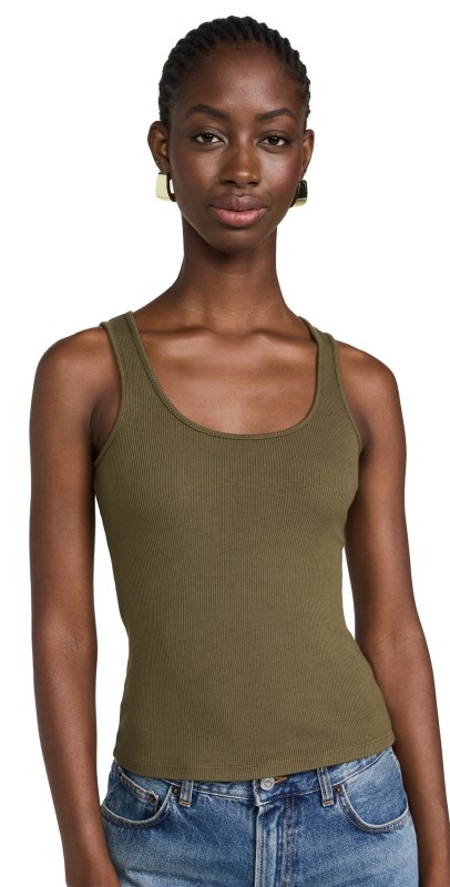 L'AGENCE Adira Scoop Neck Tank Pine