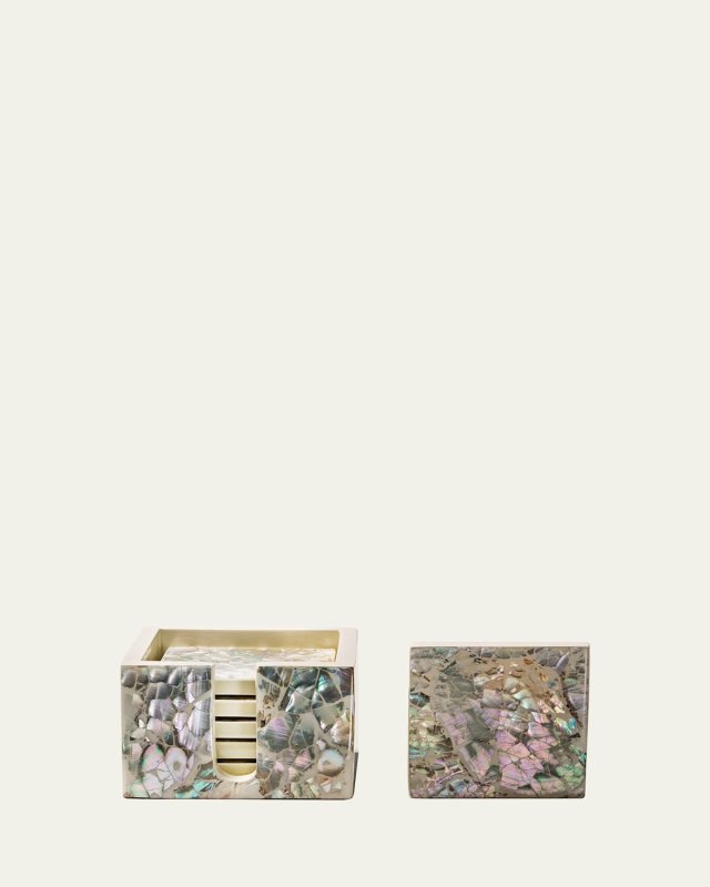 Mother of Pearl Natural Coasters, Set of 6