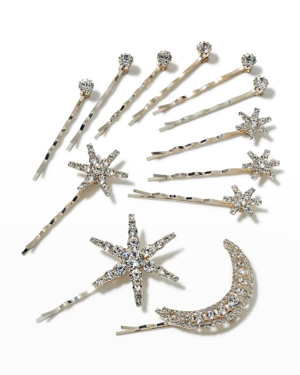Supernova Crystal Bobby Pins, Set of 12