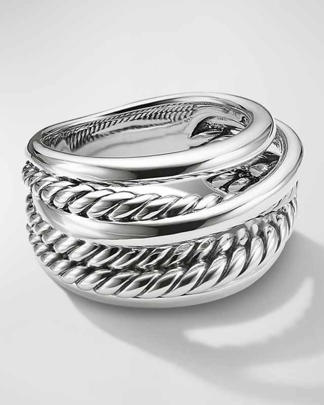 Crossover Ring in Silver, 14.7mm